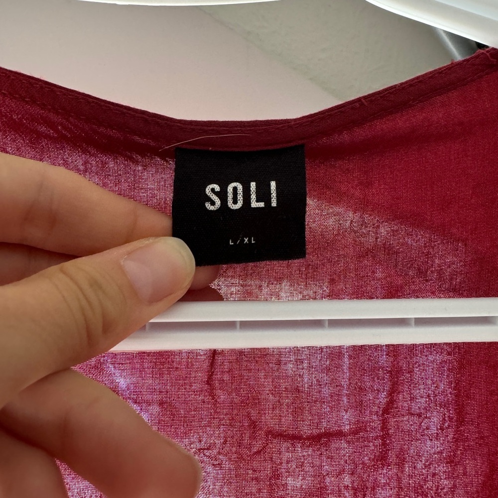 Red Wrap Top - Picture 5 of 9